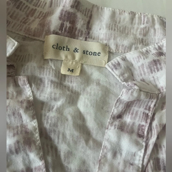 Cloth& Stone button front long sleeve shirt, size Medium - Picture 3 of 5